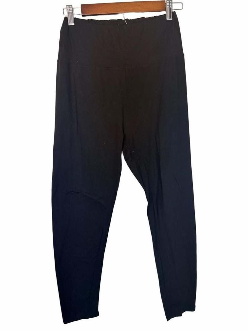 Black High Waist Athletic Leggings_186